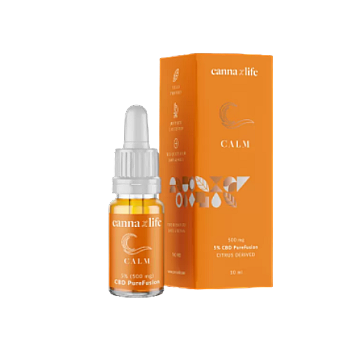 Cannaxlife CBD 5% Calm (Klid) PureFusion – citrus derived 500 mg